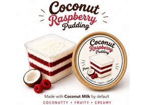 Drivu Coconut Raspberry Pudding BUN