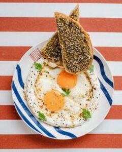 Mediterranean Eggs - Wave Cafe abu-dhabi