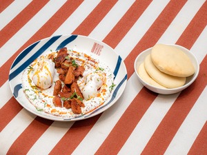 Sujuk Turkish Eggs - Wave Cafe abu-dhabi