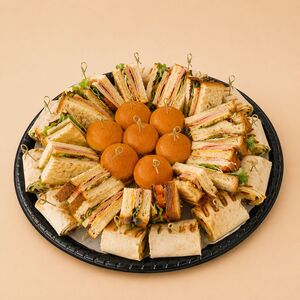 Drivu Mix Mini Sandwiches and Burgers Tray (Serves 10-12 People)