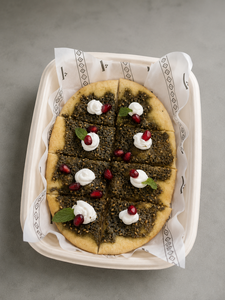 Labneh & Zaatar Manakish - Sheen Tea شين للشاي abu-dhabi