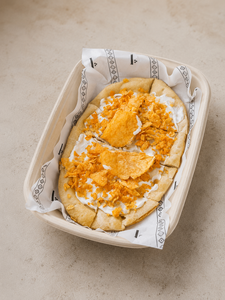 Labneh & Oman Chips Manakish - Sheen Tea شين للشاي abu-dhabi