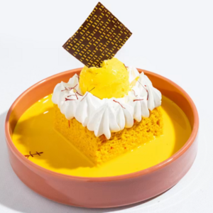 Saffron Milk Cake - Mara Lounge AlGhaf Walk al-ain