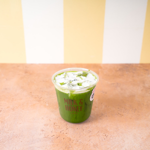 Iced Cloudy Matcha - Milk & Honey Cafe abu-dhabi