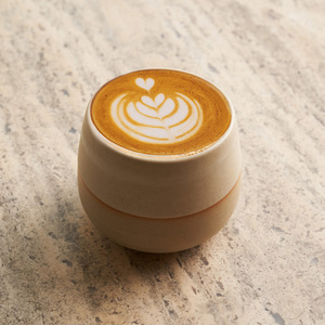 Hot Vanilla Bean Latte  - Flaky Pastry dubai