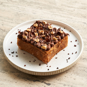 Chocolate & Hazelnut Croissant Toast - Flaky Pastry dubai