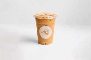 Organic Salted Caramel Latte (Iced) - Farmers Coffee dubai