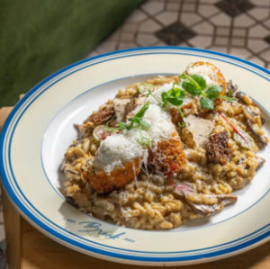 Drivu Porcini & Truffle Risotto with Chicken Roulade