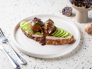 Black Garlic Avo Toast - The Coffee Lab  sharjah