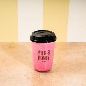 Hibiscus Glow Smoothie - Milk & Honey Cafe abu-dhabi