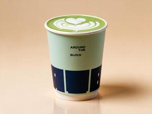Hot Matcha Latte - Around The Block al-dhaid