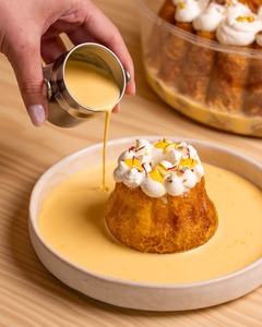 Drivu Saffron Pistachio Baba Cake