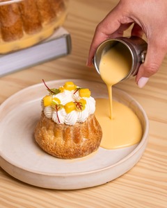 Drivu Mango Baba Cake