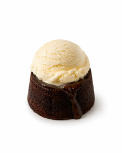 Chocolate Lava Cake with Scoop of Ice-Cream  - Oishina abu-dhabi