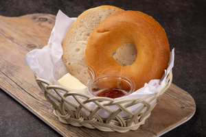 Drivu Butter & Strawberry Jam Bagel