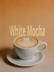 Hot White Mocha - AOM Cafe sharjah