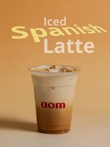 Iced Spanish Latte - AOM Cafe sharjah