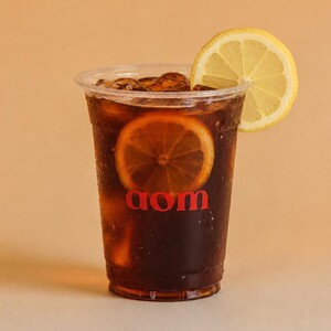 Sparkling Peach Lemon - AOM Cafe sharjah