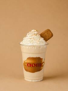 Lotus Biscoff Snow - AOM Cafe sharjah