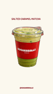 Salted Caramel Matcha - Sugarr Balls sharjah