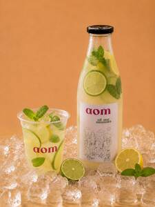 Lemon Lime Mojito 1L - AOM Cafe sharjah