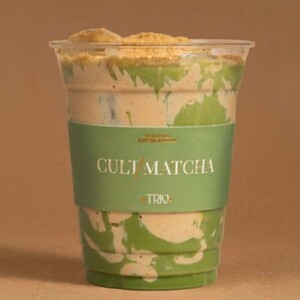 Caramel Shortbread Matcha - Cult Matcha by Trio sharjah