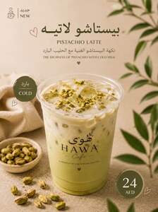 Drivu     Iced Pistachio Latte