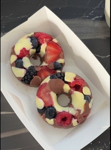 Chocolate Berries Donuts - 1 piece - Corner Dubai dubai