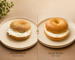 Classic Cream Cheese Bagel - Para Specialty Coffee abu-dhabi