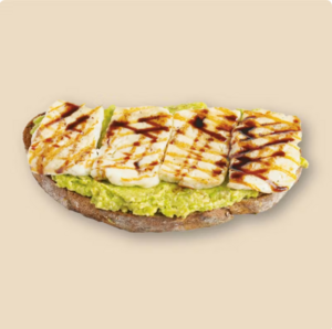 Grilled Halloumi Cheese Avo Toast - Bebax Coffee JVC dubai