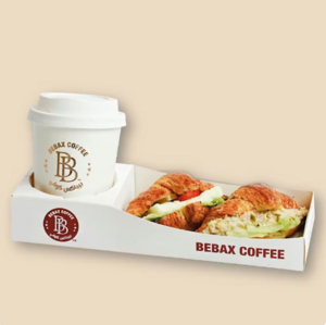 Mini Twin Stuffed Croissants and Coffee - Bebax Coffee JVC dubai