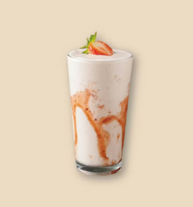 Strawberry Cream Frappe - Bebax Coffee JVC dubai