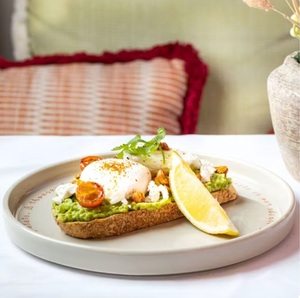 Smashed Avocado Poached Eggs - Mara Lounge AlGhaf Walk al-ain