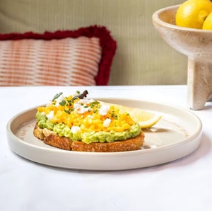Avocado Scrambled Egg Toast - Mara Lounge AlGhaf Walk al-ain