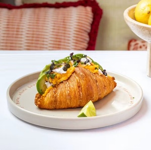 Croissant with Scrambled Egg & Feta - Mara Lounge AlGhaf Walk al-ain