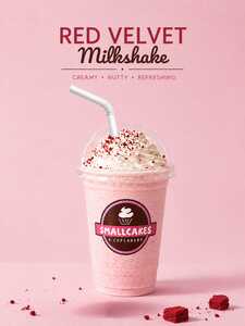 Red Velvet milkshake - Small Cakes Ajman ajman
