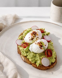 Avocado Toast with Poached Eggs - Rain abu-dhabi