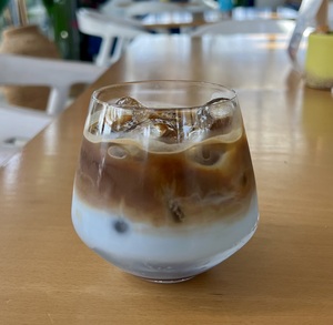 Ruby Chocolate Iced Latte  - Rain abu-dhabi