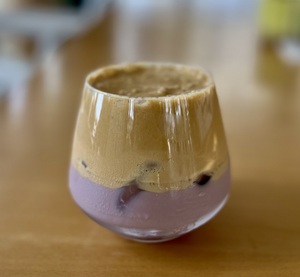 Lavender Vanilla Iced Latte  - Rain abu-dhabi