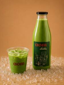 Matcha Latte (Regular) 1L - AOM Cafe sharjah