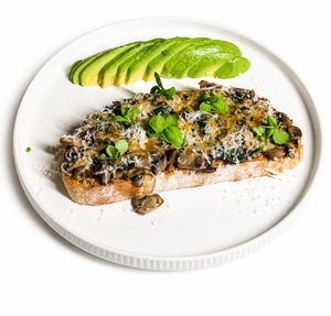 Wild Mushroom Toast - Late Eatery 77 Valley dubai