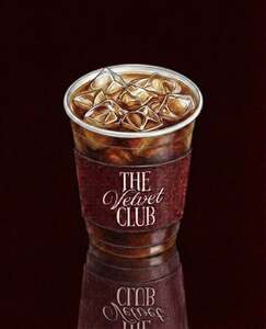 Iced V60 Mango Peach - The Velvet Club Cafe abu-dhabi