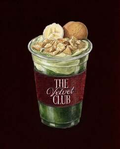 Banana Pudding Matcha  - The Velvet Club Cafe abu-dhabi