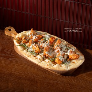 Shrimp Tahini Flat Bread - Sugar & Salt  abu-dhabi
