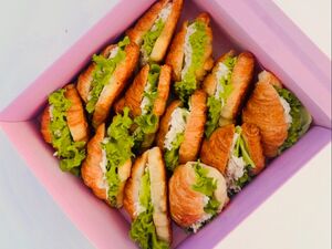 Signature Chicken Mini Croissant Box x 12 - Food4me dubai