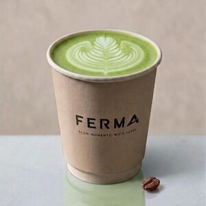 Hot Matcha Latte - Ferma Speciality Coffee dubai