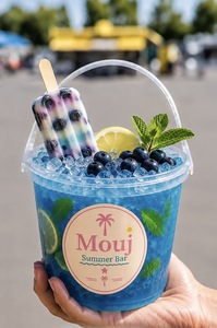 Blueberry Mojito XXL - Mouj Summer Bar sharjah