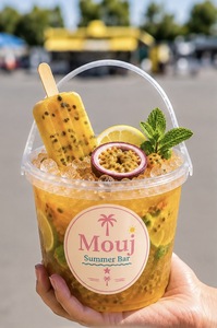 Passion Fruit Mojito XXL - Mouj Summer Bar sharjah