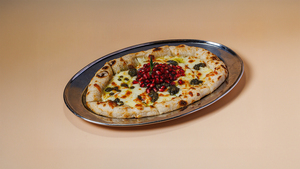 Cheesy Zataar Flatbread - Around The Block dubai