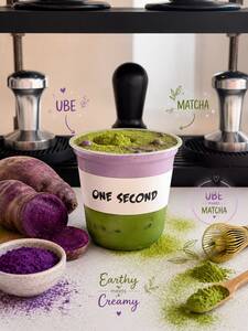 Ube-Matcha Eclipse - One Second Specialty Coffee sharjah